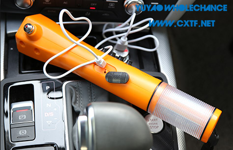 Rechargeable Multifunctional Acousto-optic Alarm Self Rescue Flashlight TL119CF charge on car